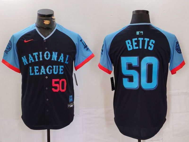 Men Los Angeles Dodgers #50 Betts Blue All star 2024 Nike MLB Jersey style 5->los angeles dodgers->MLB Jersey